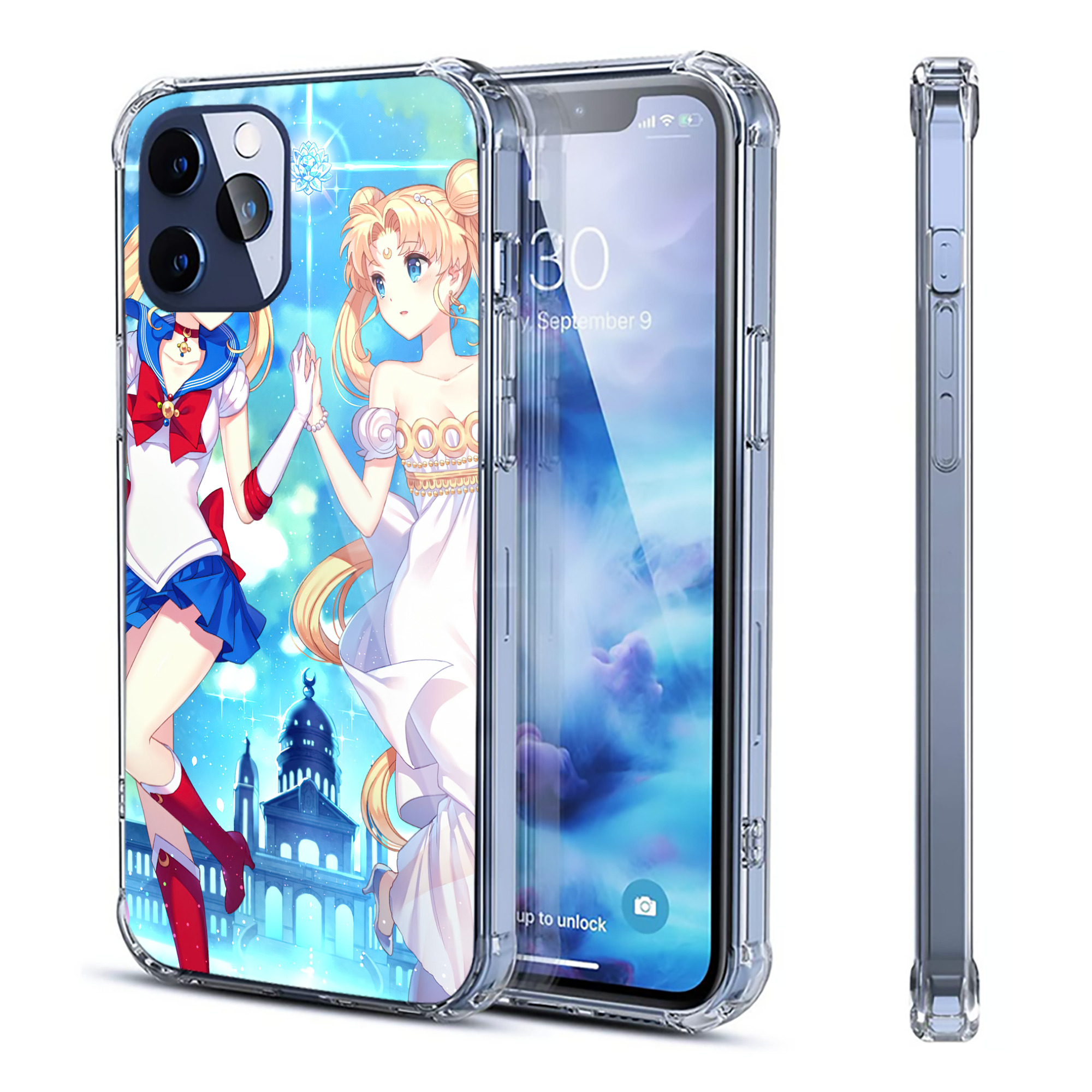 （画像用） 美少女戦士セーラームーン Sailor Moon 【iPhone 12シリーズ対応】透明スマホケース（クリアソフトケース）